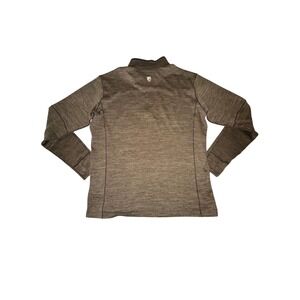 Kuhl Men's Quarter Zip Pullover‎ Sweater Size X-Large Brown Outdoor Hiking